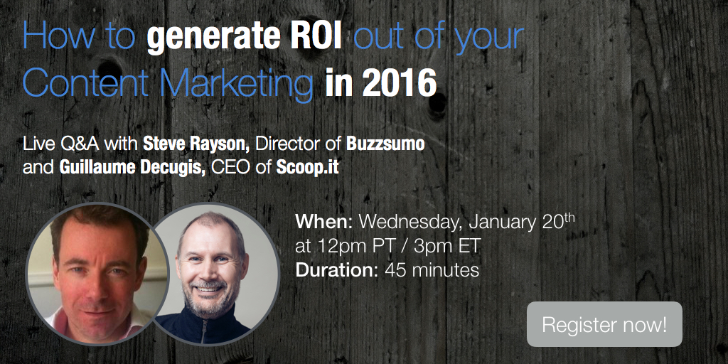 how to generate ROI out of your content marketing in 2016