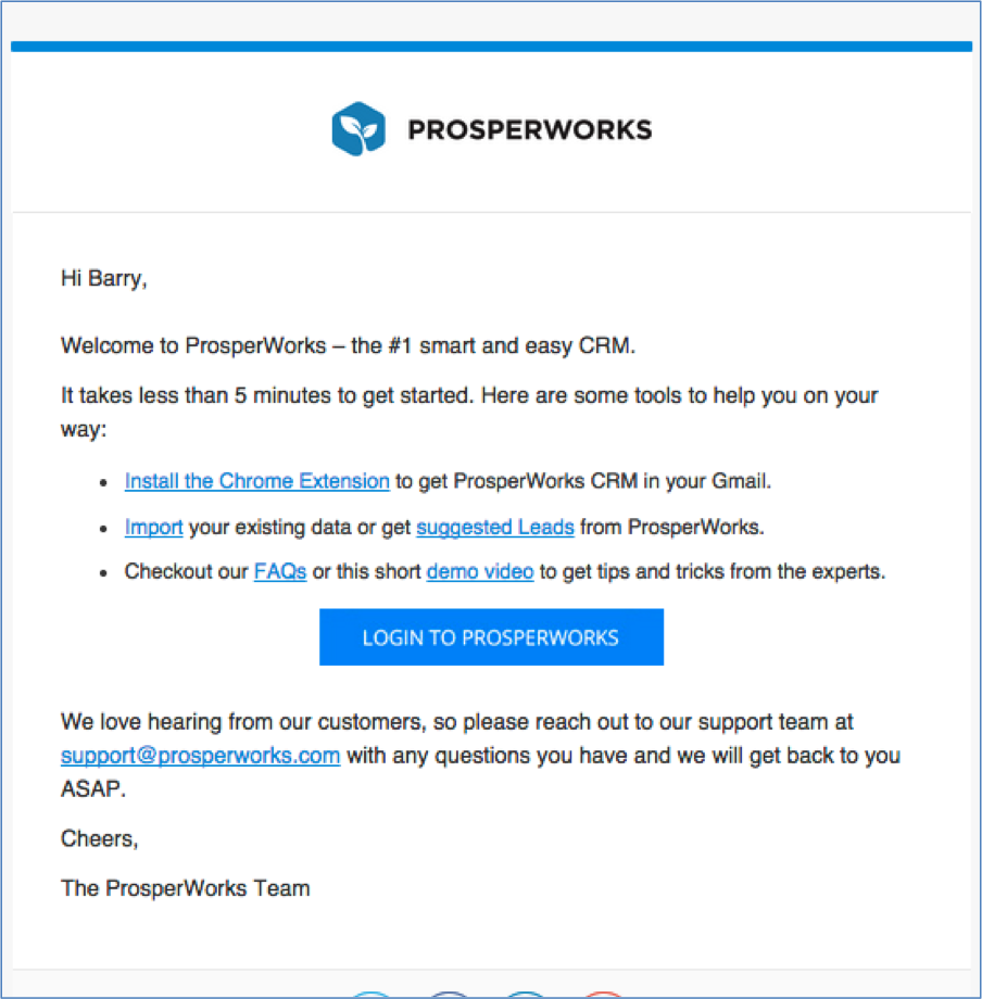 2 ProsperWorks transaction
