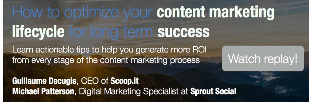 CTA replay How to optimize your content marketing lifecycle for long term success 