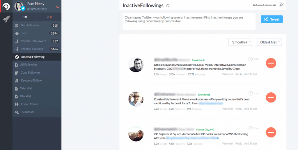 inactive social media accounts