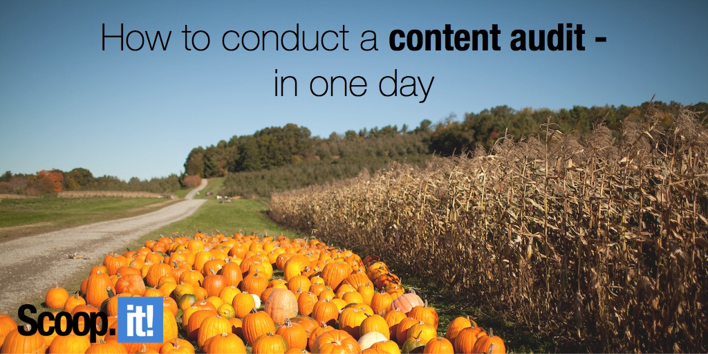 how to conduct a content audit in one day