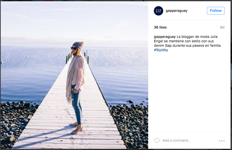 6 content tips Instagram marketing Gap