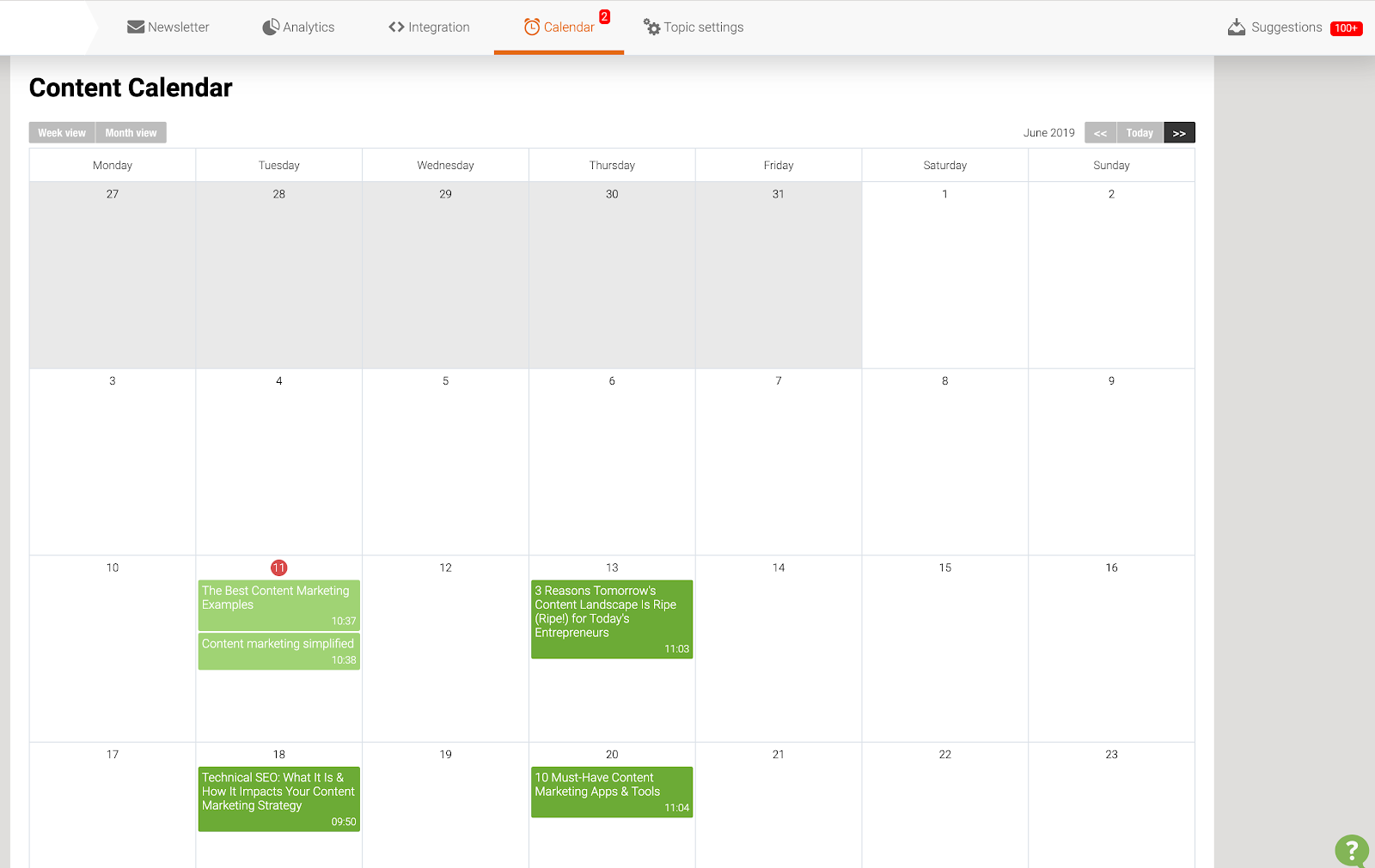 How to schedule and organize your curated content with Scoop.it