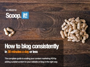how to blog more and blog consistently in 30 min a day or less - ebook by scoop it