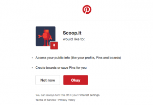 Pinterest allow Scoopit