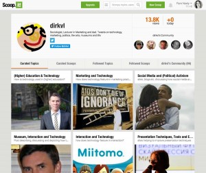 ScoopIt's topic pages work like both a content hub and a modified landing page