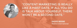 content marketing is like a first date dont be promotional