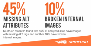 Nearly half of all websites are neglecting their image alt tags. It's crippling their visual content marketing
