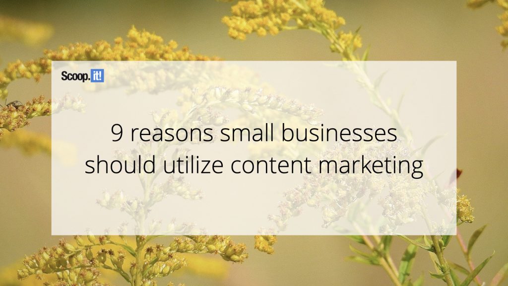 9 Reasons Small Businesses Should Utilize Content Marketing