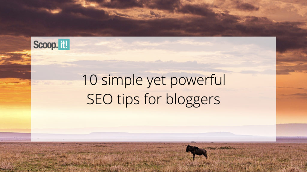 10 Easy But Highly effective Search engine optimization Ideas for Bloggers