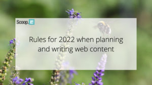 Rules for 2022 When Planning and Writing Web Content