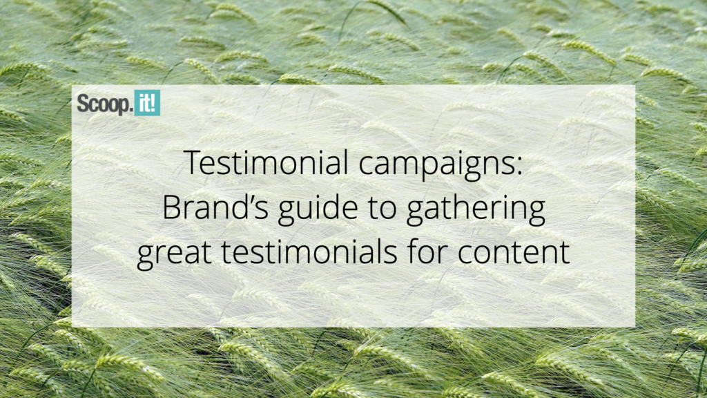 Testimonial Campaigns: Brand’s Guide to Gathering Great Testimonials For Content